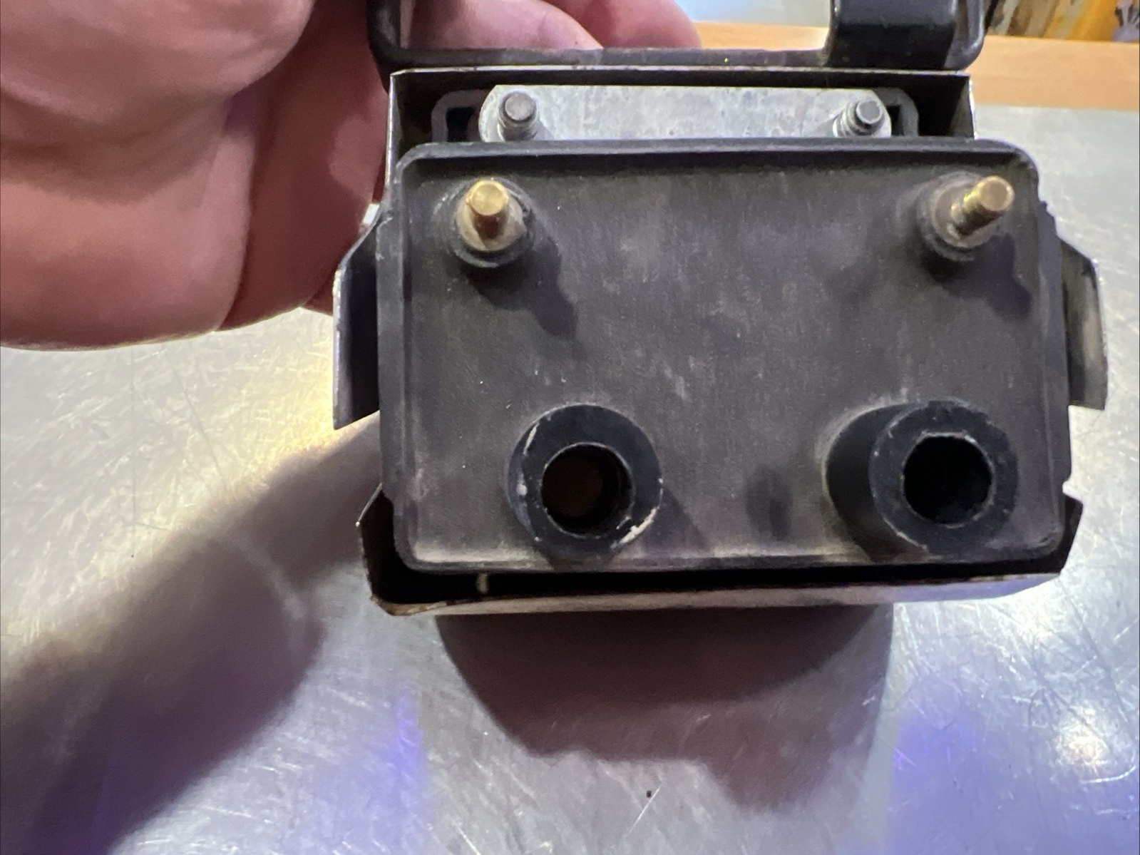 Harley Davidson oem Ignition Coil W/Chrome Cover & Bracket