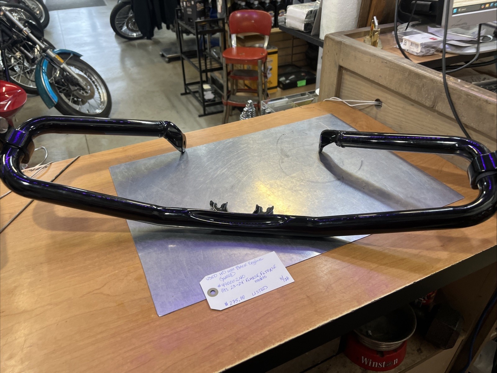 Harley Davidson oem Black Engine Guard #49000240