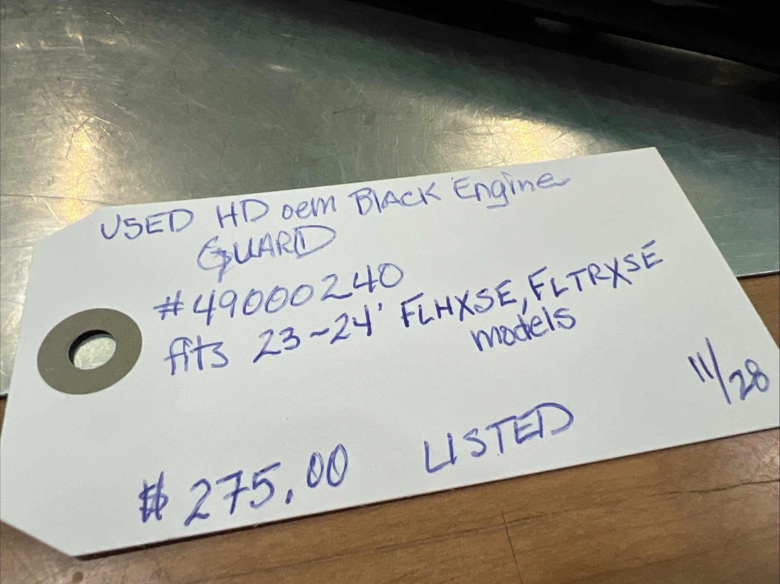 Harley Davidson oem Black Engine Guard #49000240