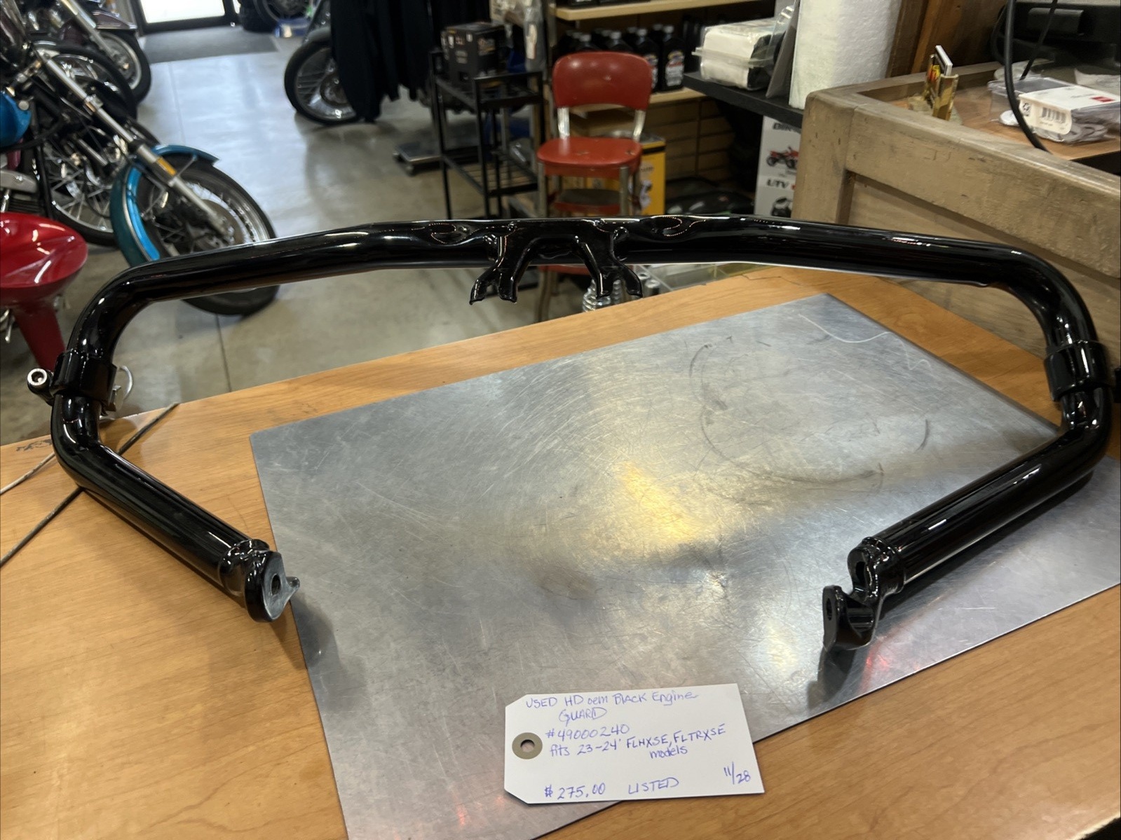 Harley Davidson oem Black Engine Guard #49000240