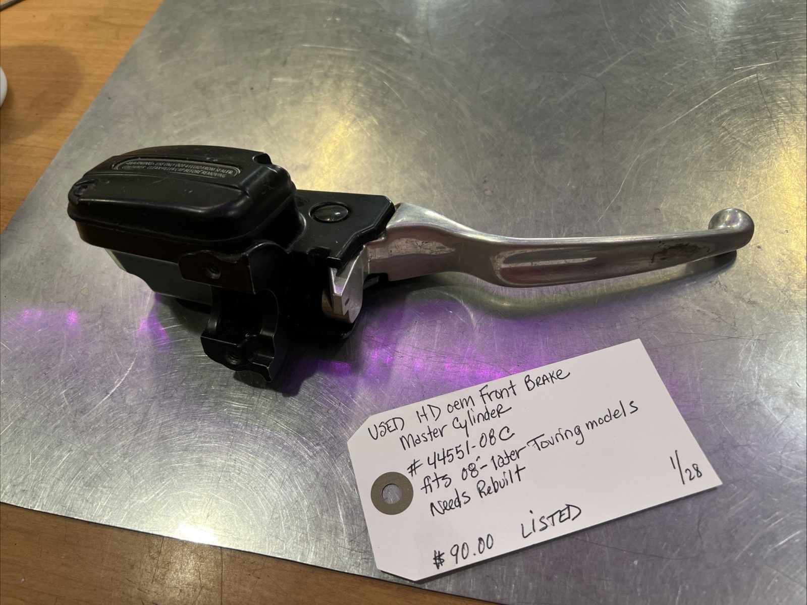 Harley Davidson oem Front Brake Master Cylinder #44551-08C