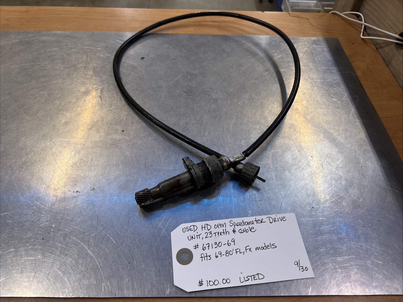 Harley Davidson oem Speedometer Drive Unit, 23 Teeth & Cable