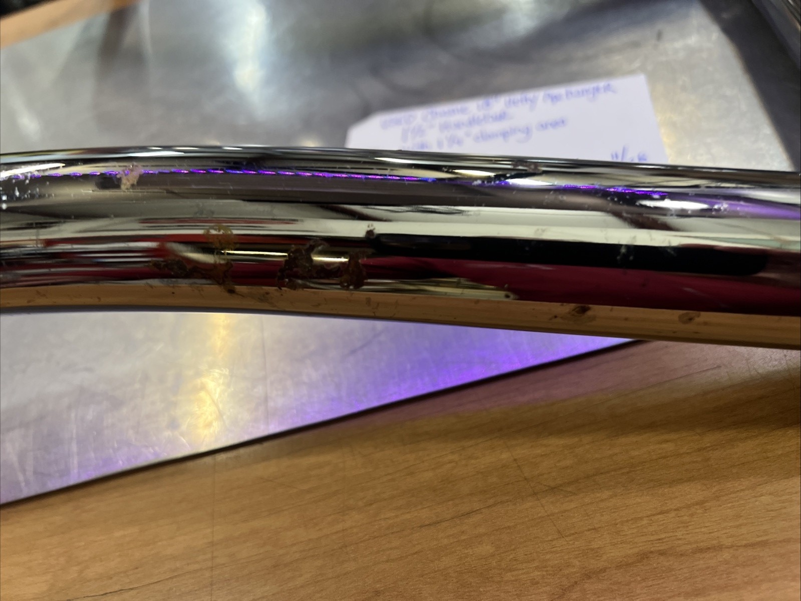 Chrome 18” Hefty Ape Hanger 1-1/2” Handlebar