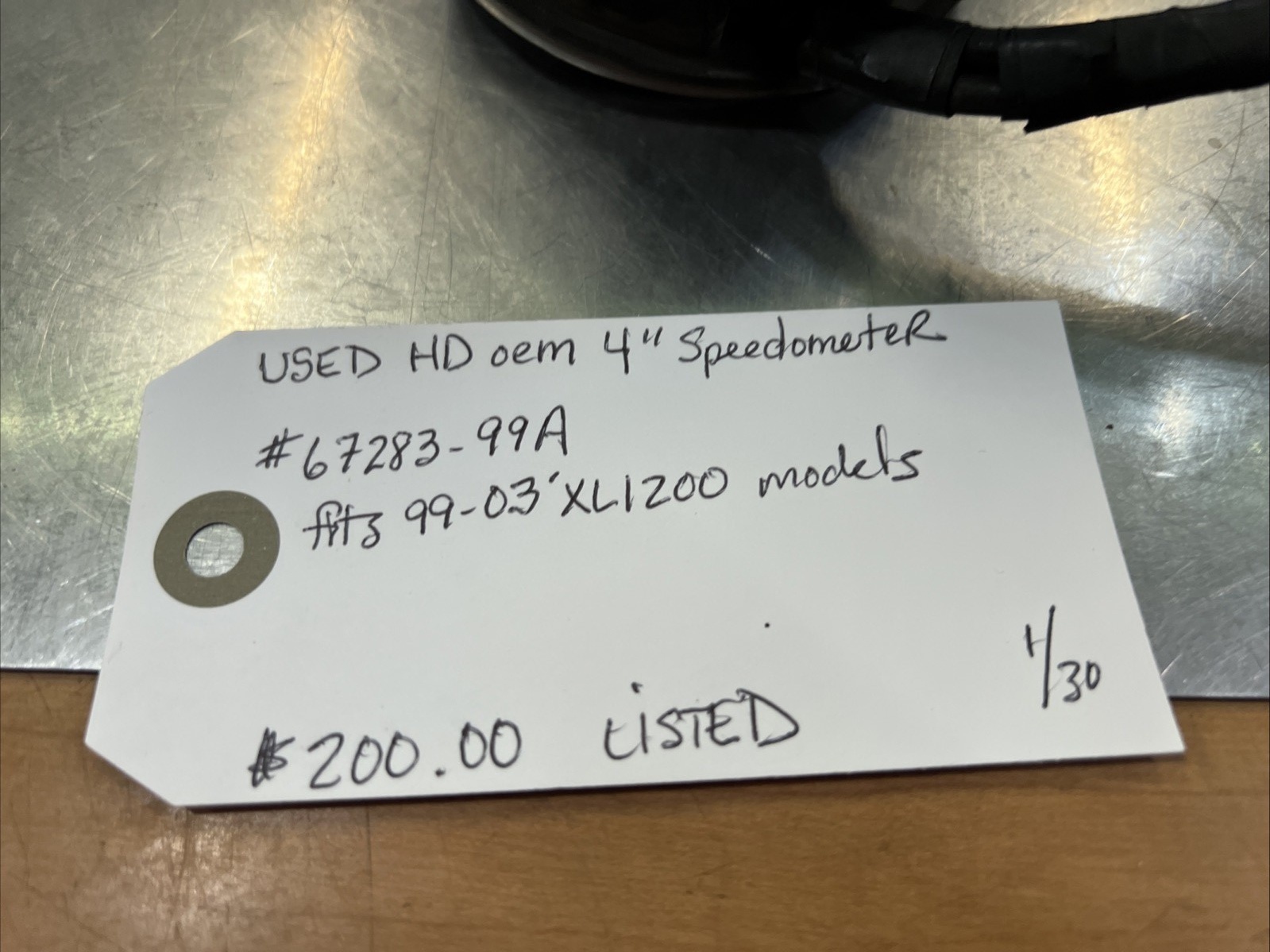Harley Davidson oem 4” Speedometer #67283-99A