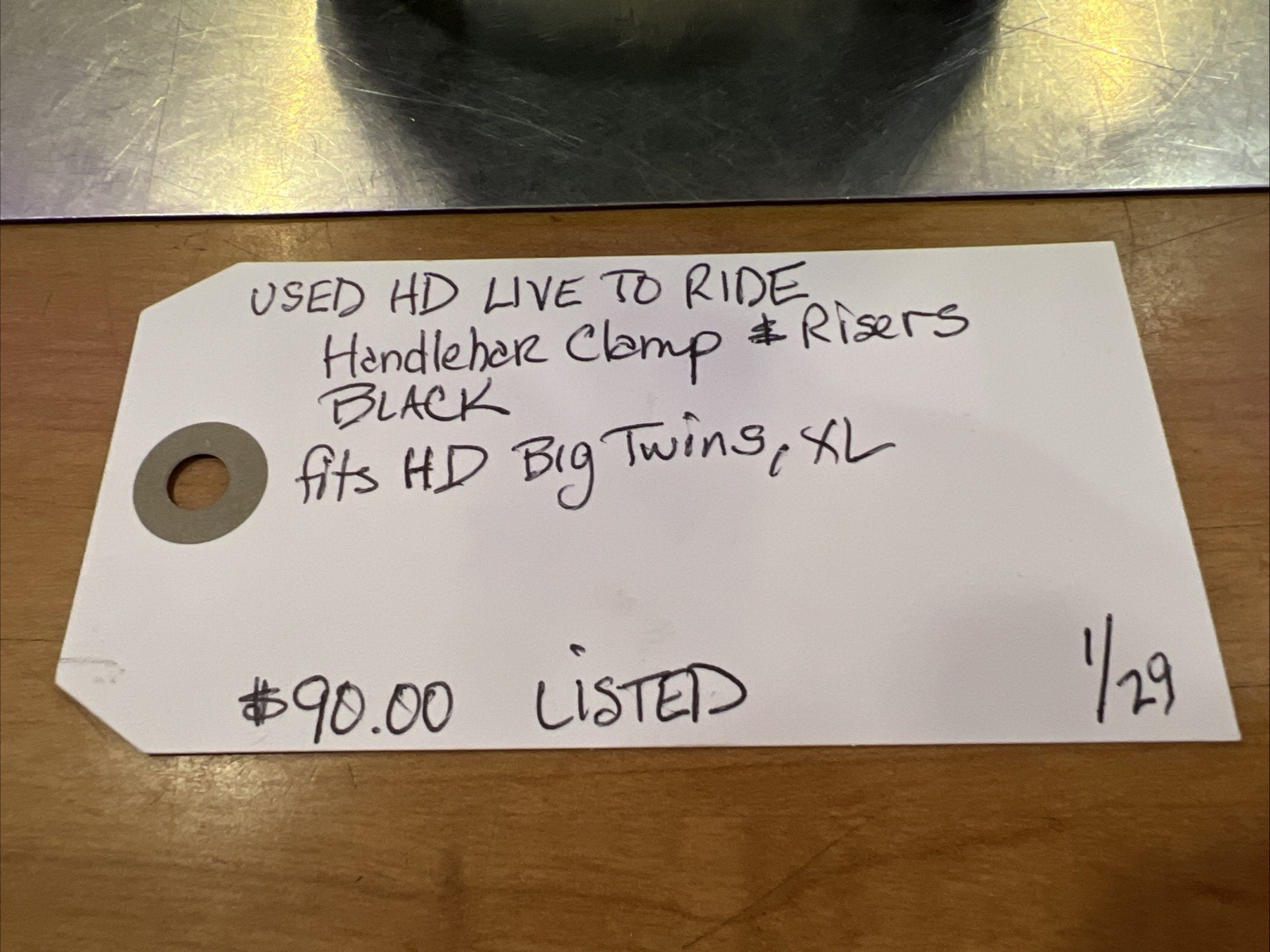 Harley Davidson Live To Ride Handlebar Clamp & Risers Black