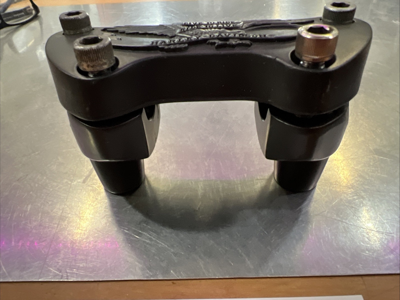 Harley Davidson Live To Ride Handlebar Clamp & Risers Black