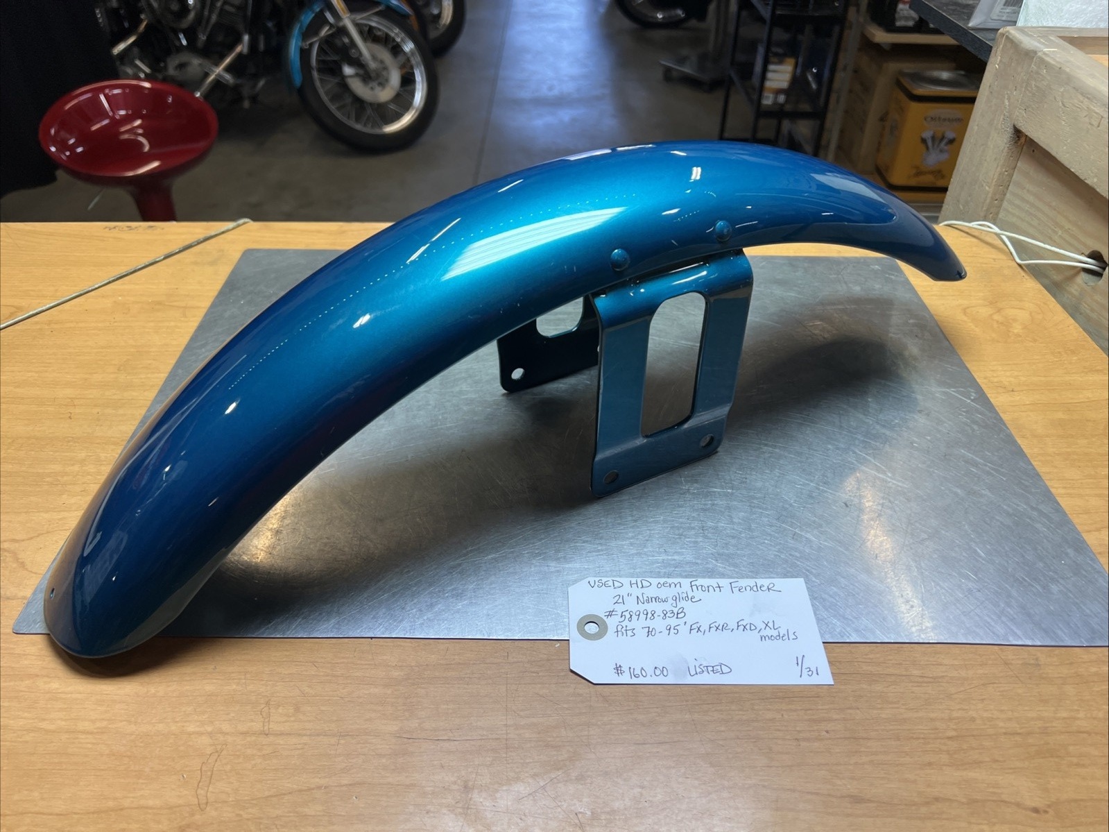 Harley Davidson oem Front Fender 21” Narrow Glide