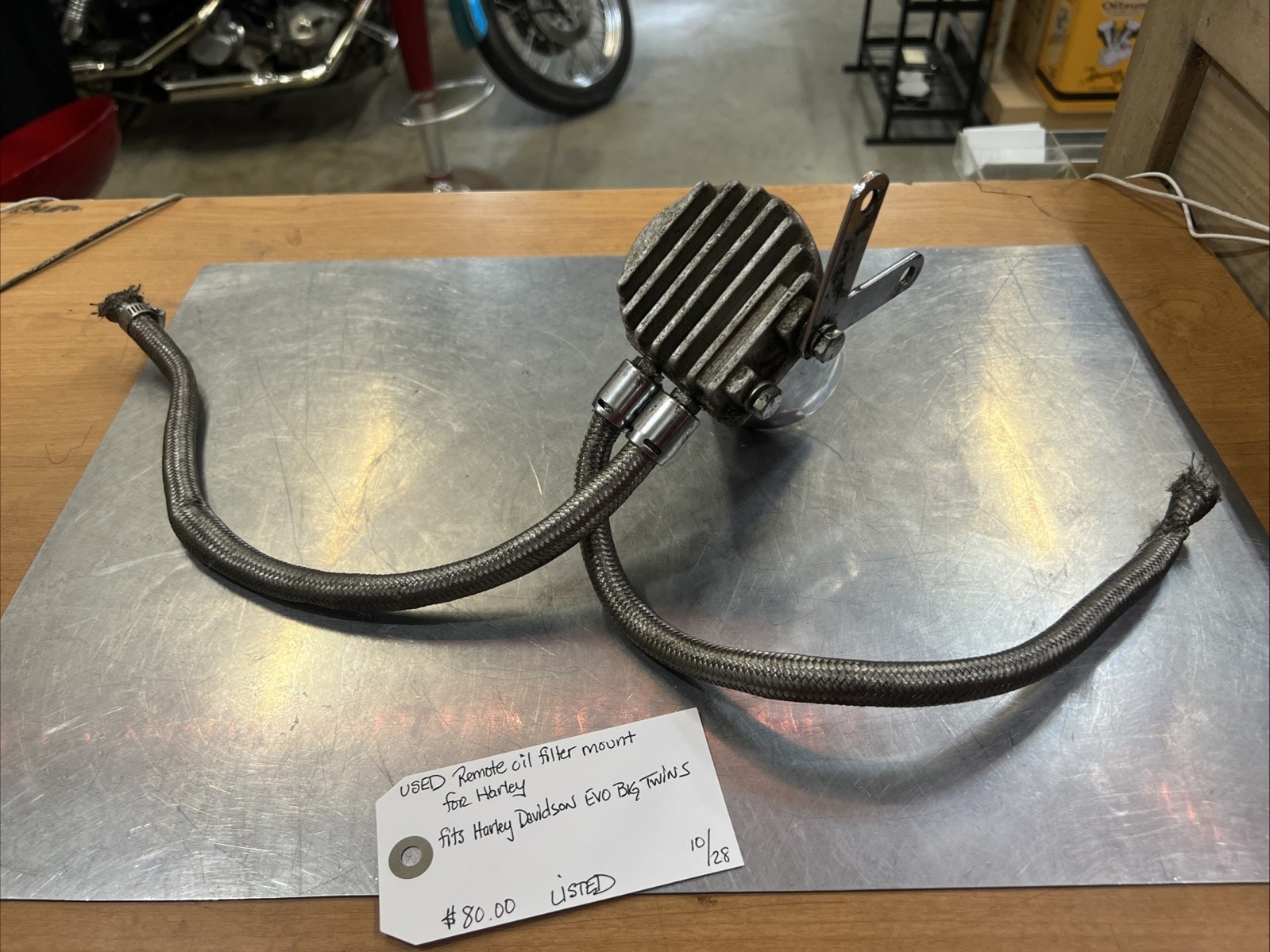 Remote Oil Filter Mount For Harley | Knobtown Cycle