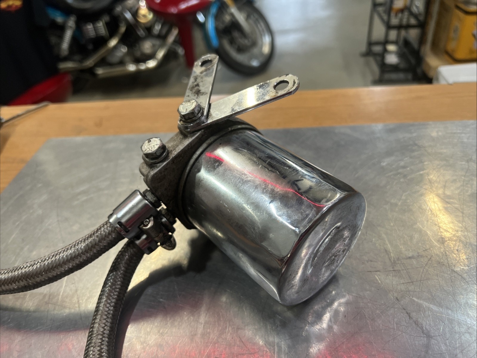 Remote Oil Filter Mount For Harley  | Knobtown Cycle