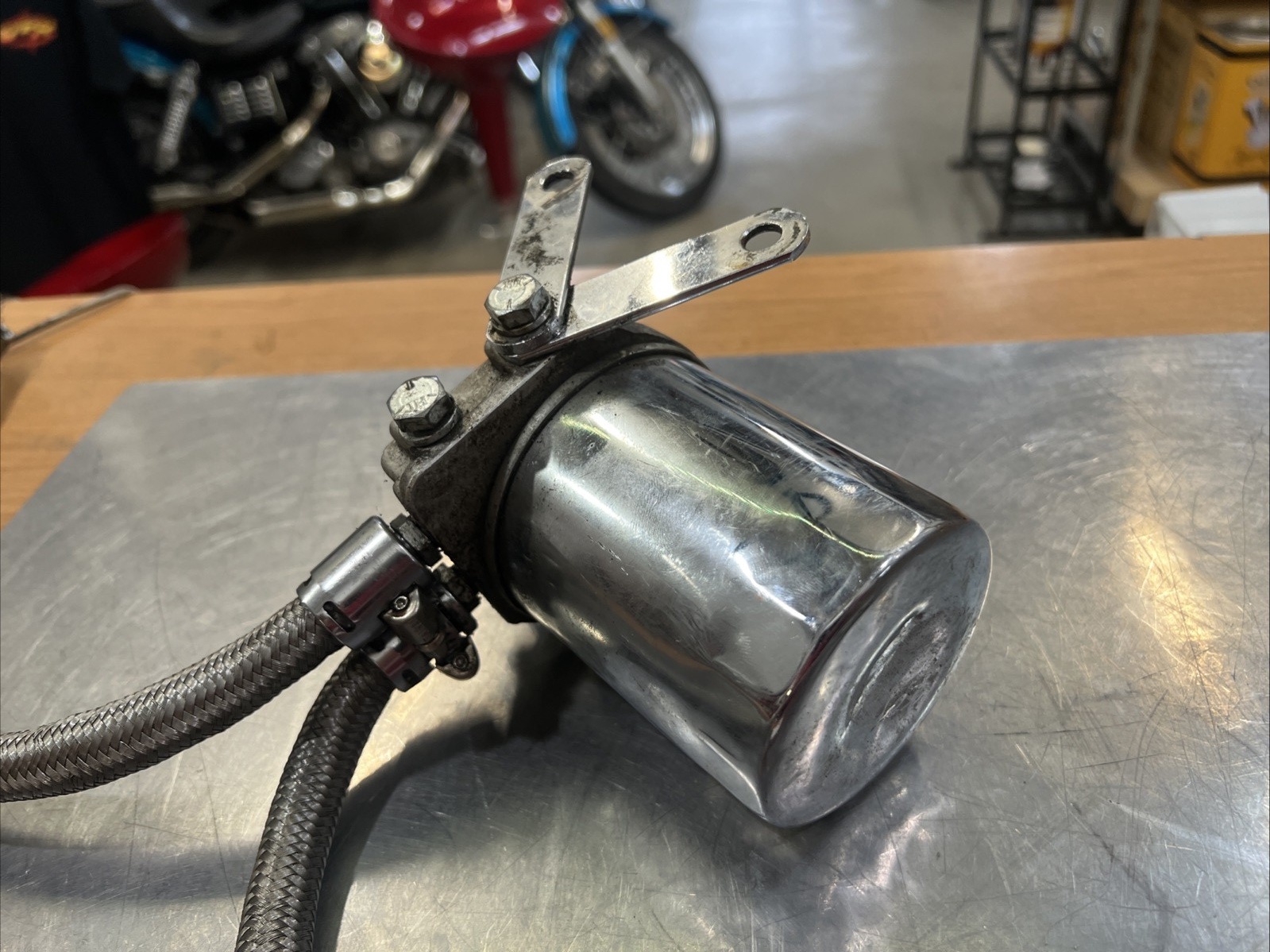 Remote Oil Filter Mount For Harley  | Knobtown Cycle