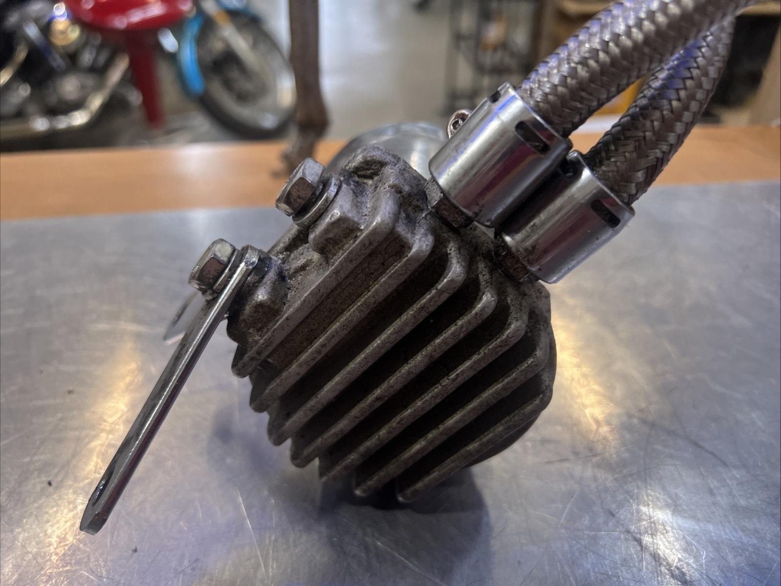 Remote Oil Filter Mount For Harley  | Knobtown Cycle