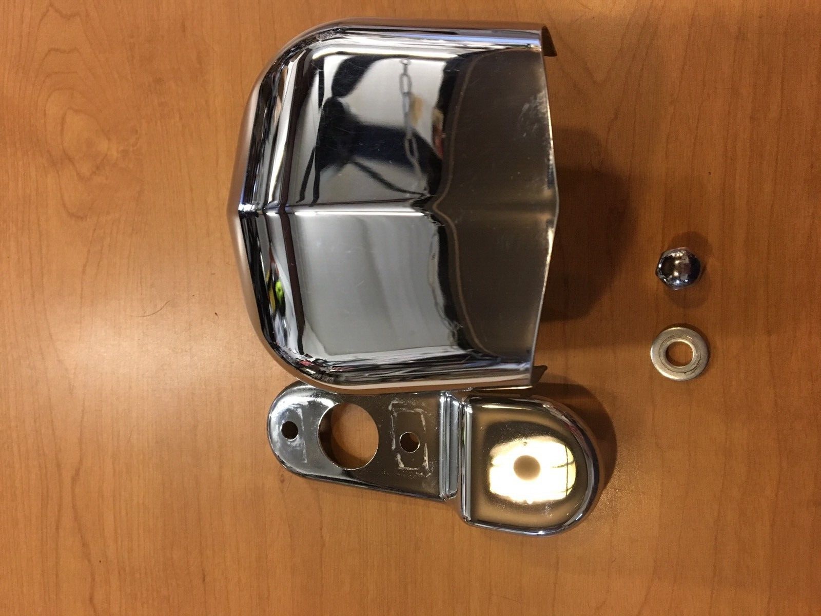 Harley Davidson Chrome Horn Cover #69012-93A And Bracket