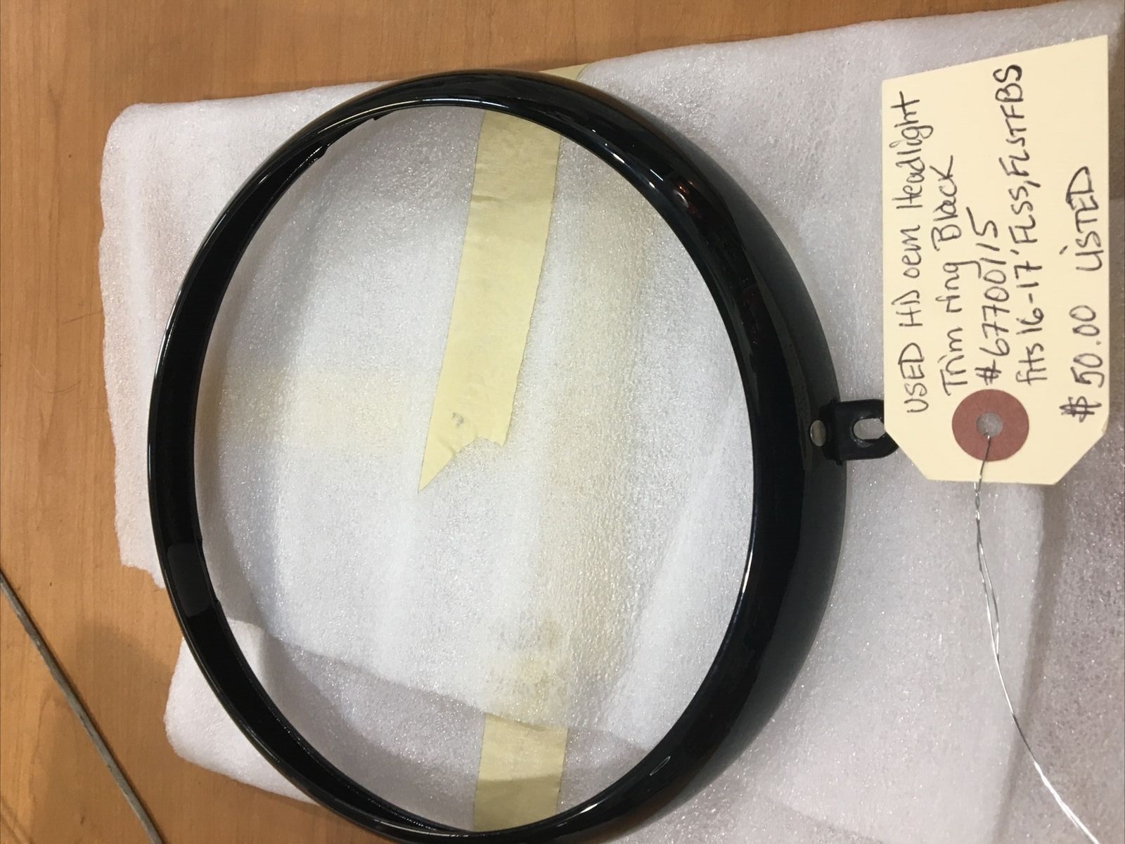 Harley Davidson oem Headlight Trim Ring Black #67700115