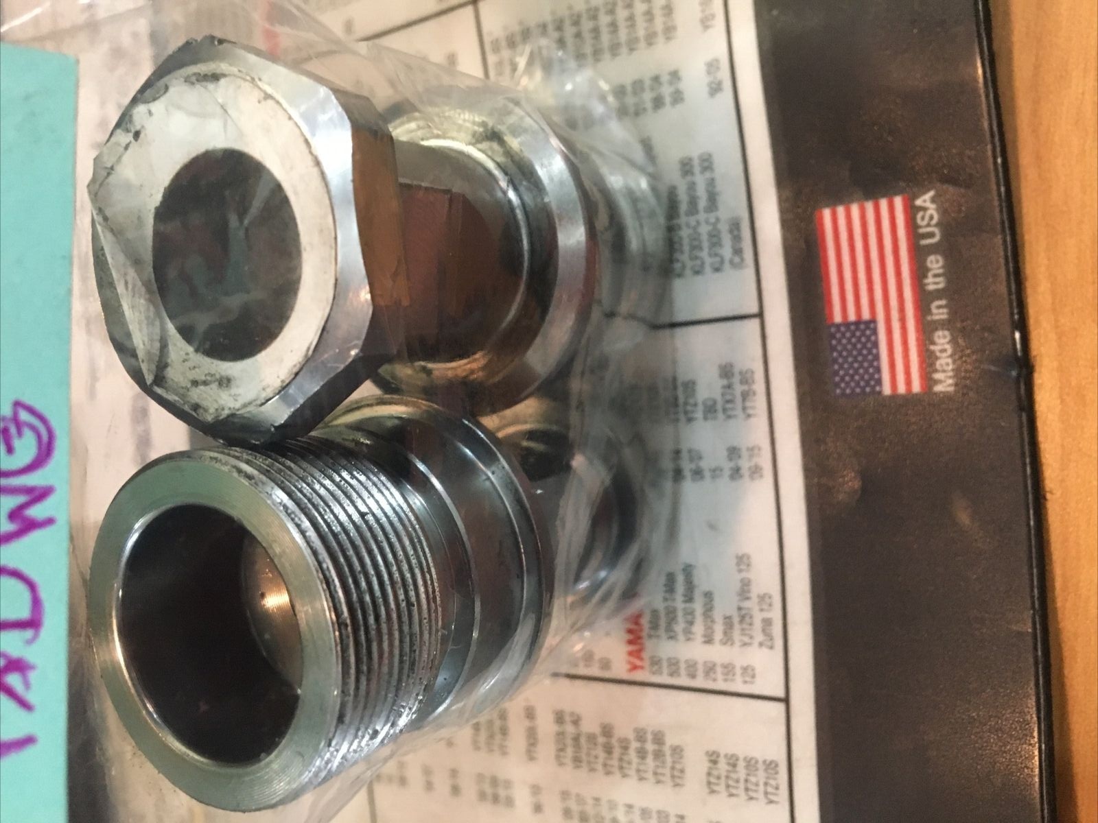 Harley Davidson OEM upper fork caps w/lower tube plugs