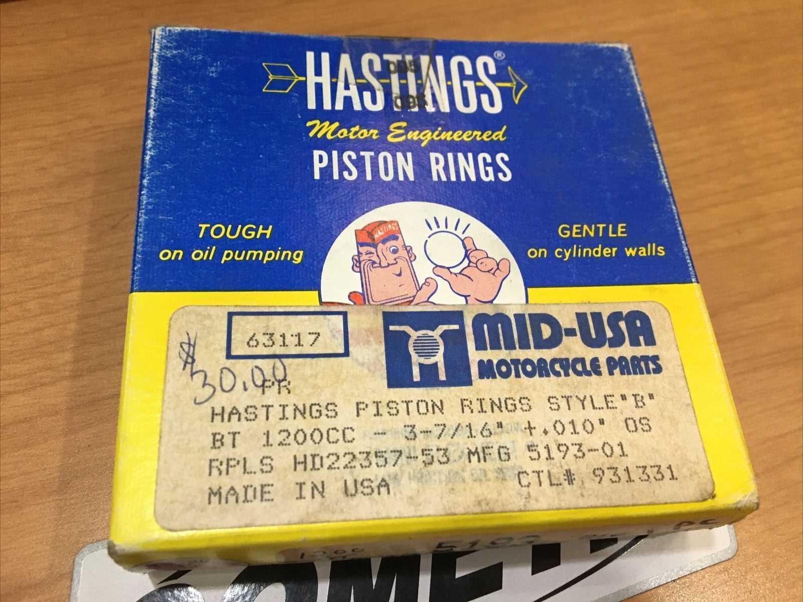 piston rings style “B” .010” #63117 | Knobtown Cycle