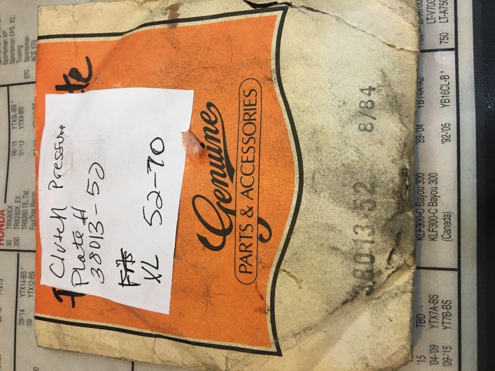 Harley Davidson OEM Outer Clutch Pressure Plate #38013-52