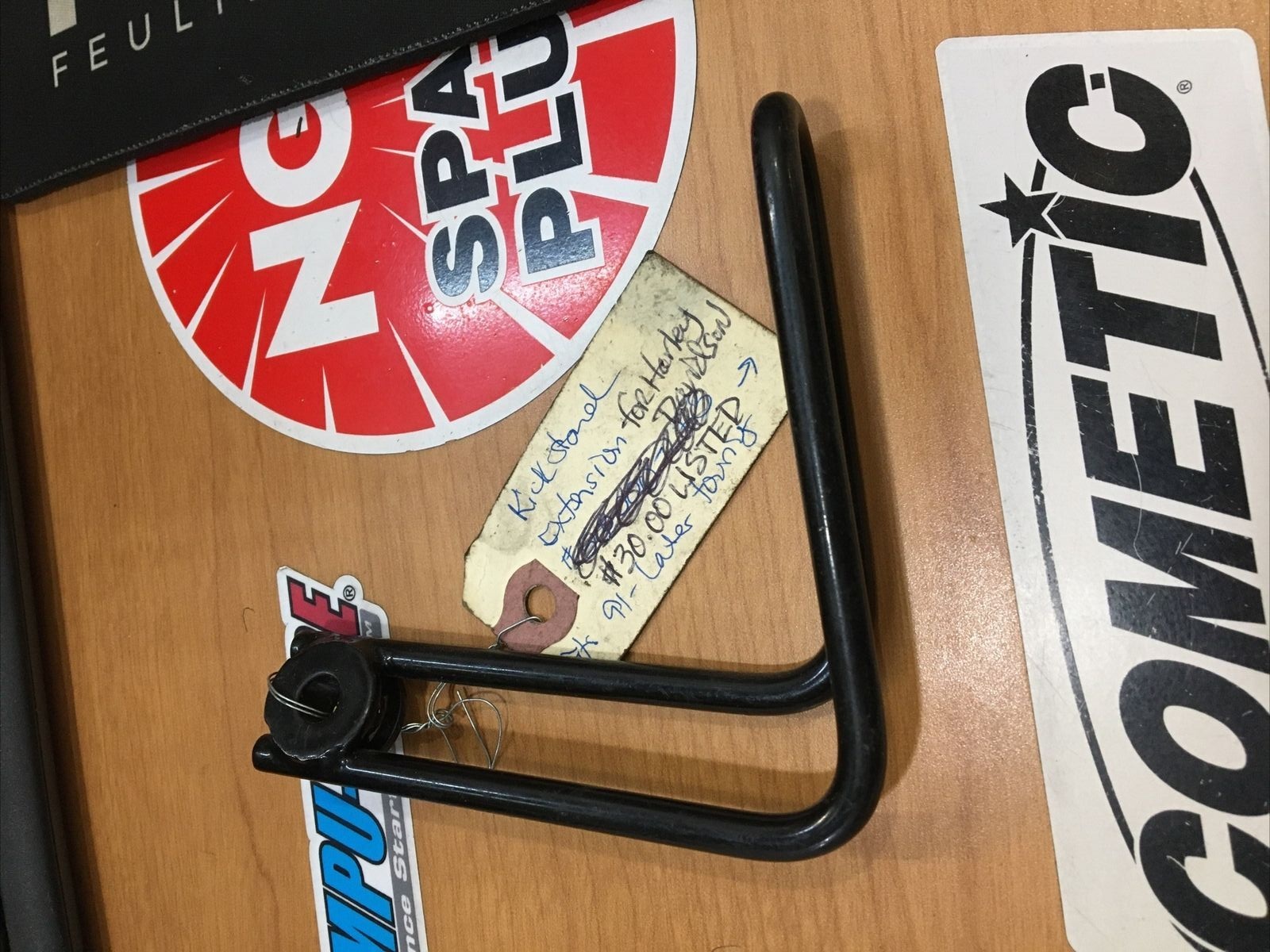 Kickstand extension for Harley Davidson black