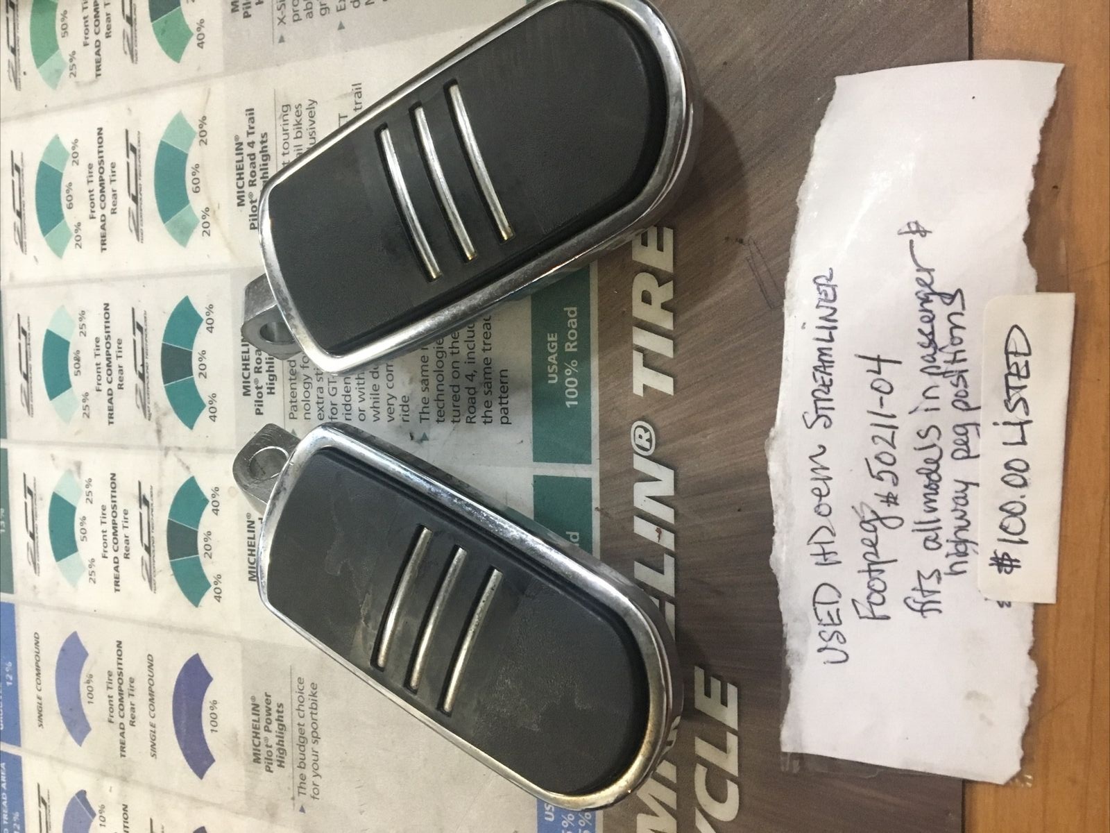 Harley Davidson Oem Streamliner Footpegs #50211-04