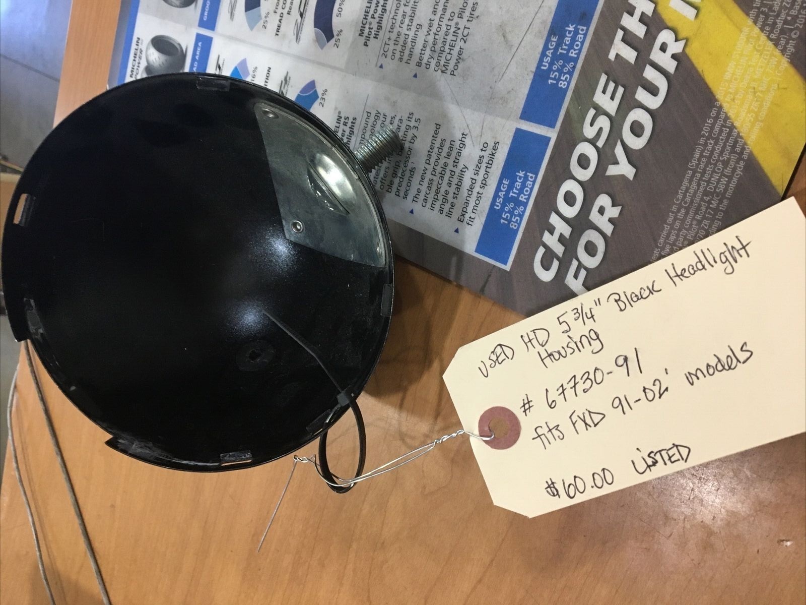 Harley Davidson 5-3/4” Black Headlight Housing #67730-91