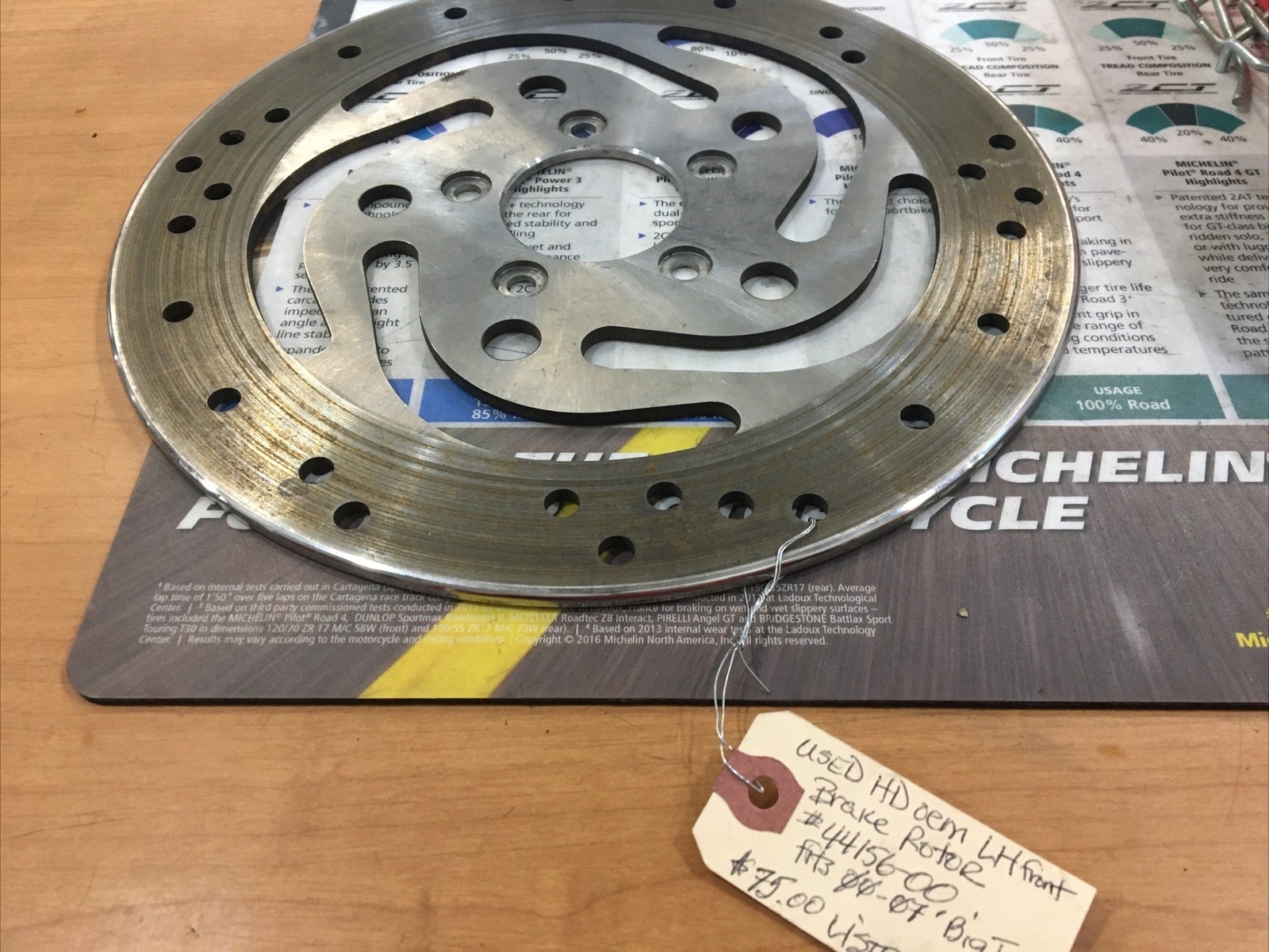 Harley Davidson oem LH Front Brake Rotor #44156-00