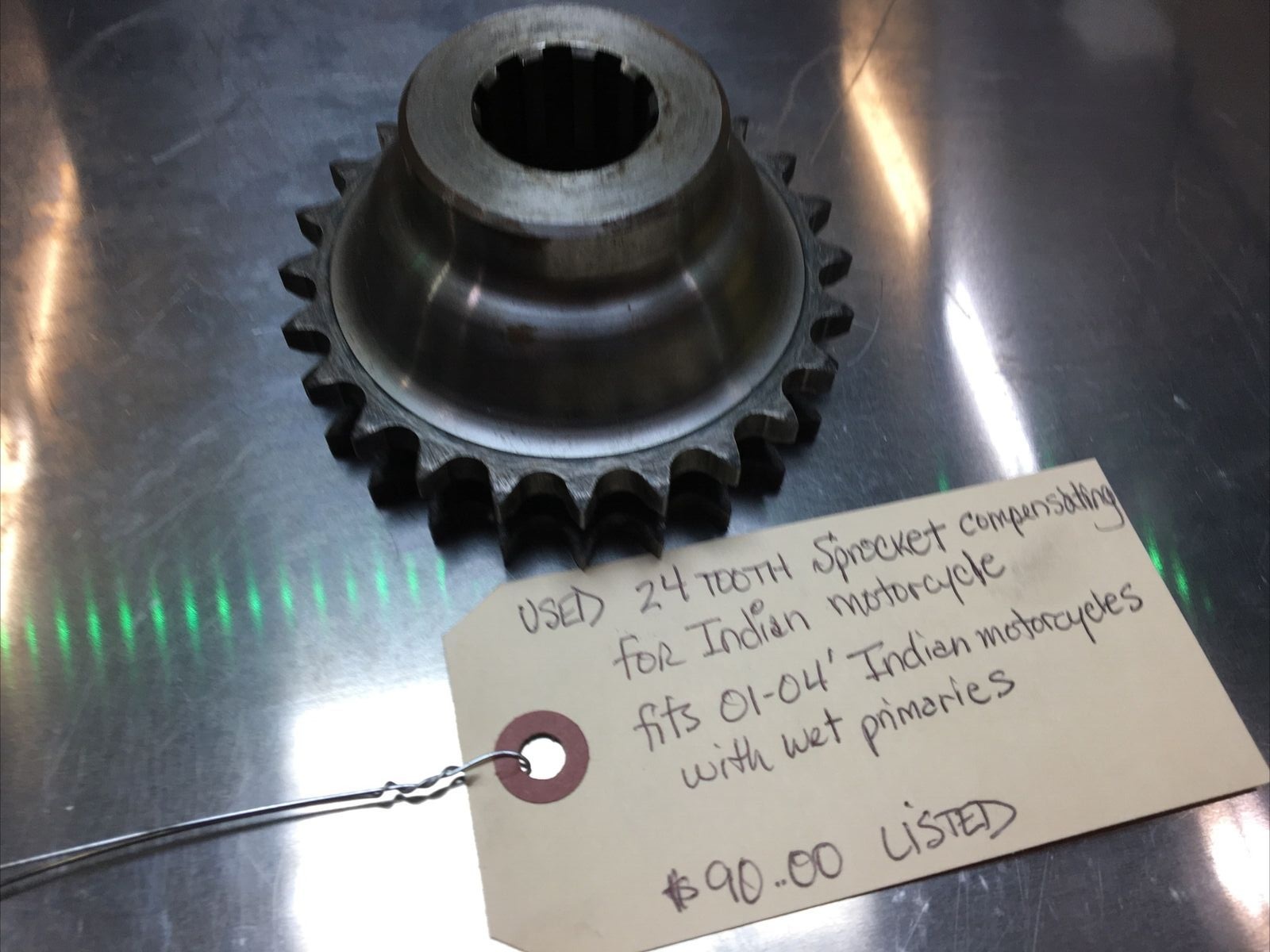 24 Tooth Sprocket Compensating For Indian Motorcycle