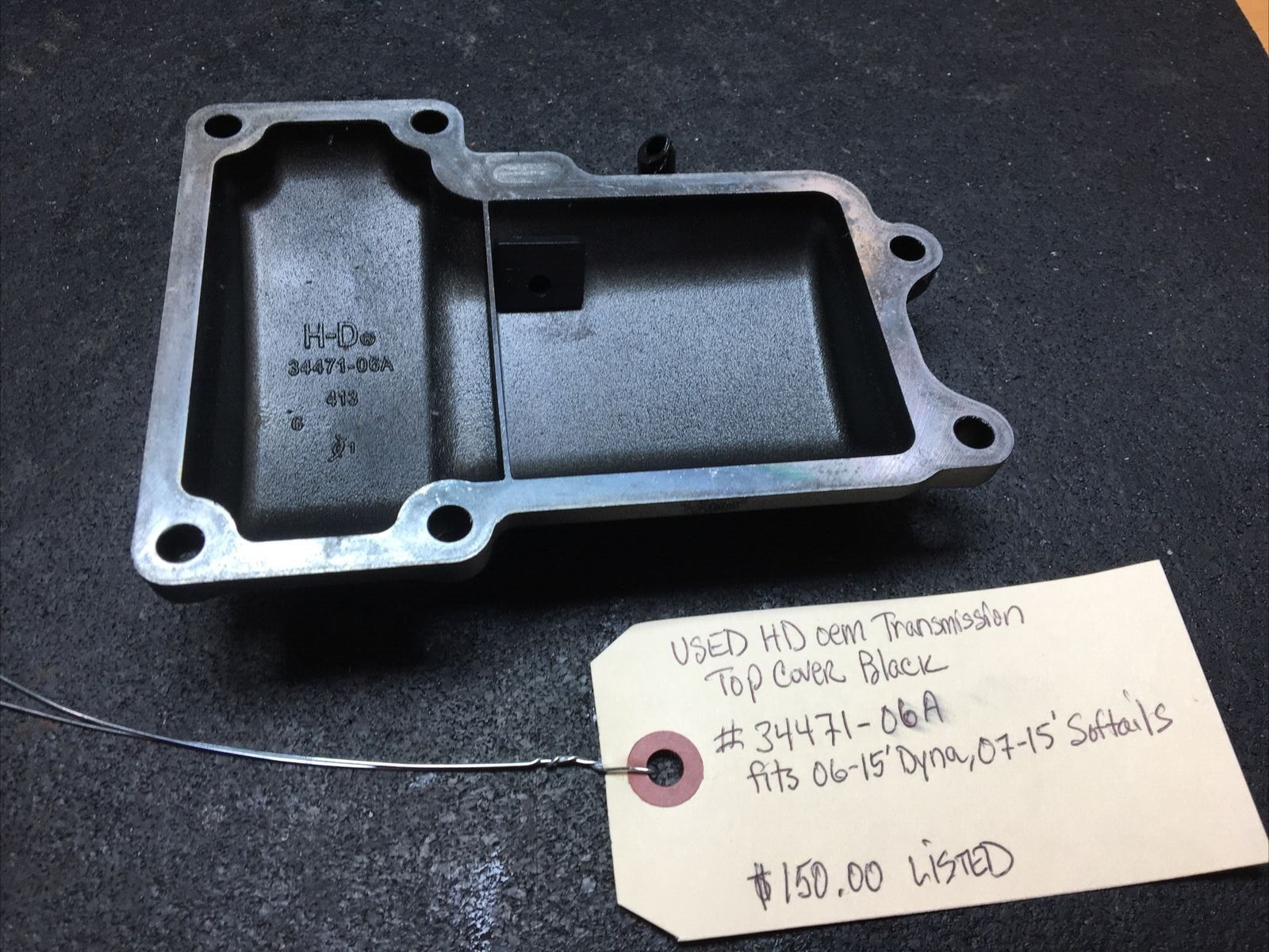 Harley Davidson oem Transmission Top Cover Black #34471-06A