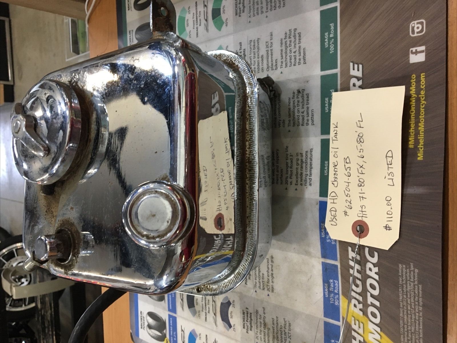 Harley Davidson Chrome Oil Tank #62504-65B | Knobtown Cycle