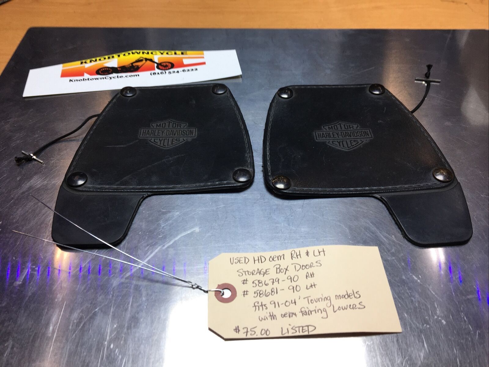Harley Davidson oem Rh & Lh Storage Box Doors