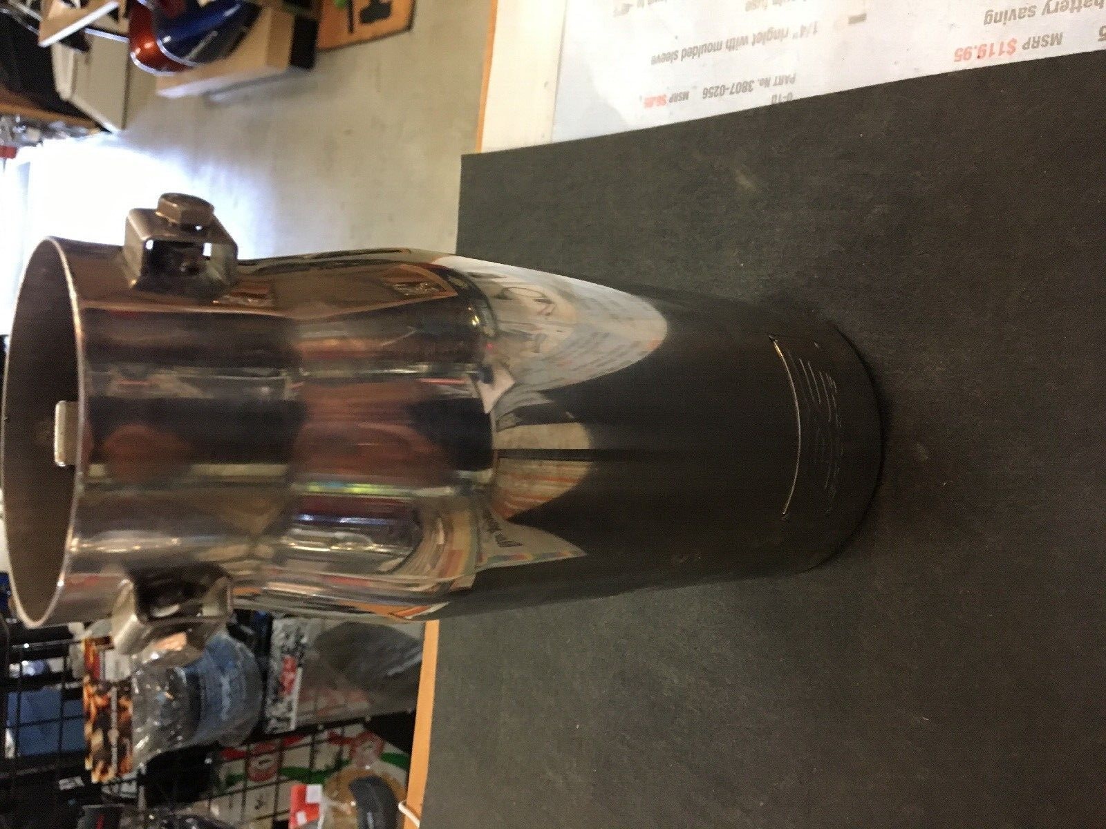 Dc Sport EX-1010 Stainless Steel Polished Slant Cut Bolt On