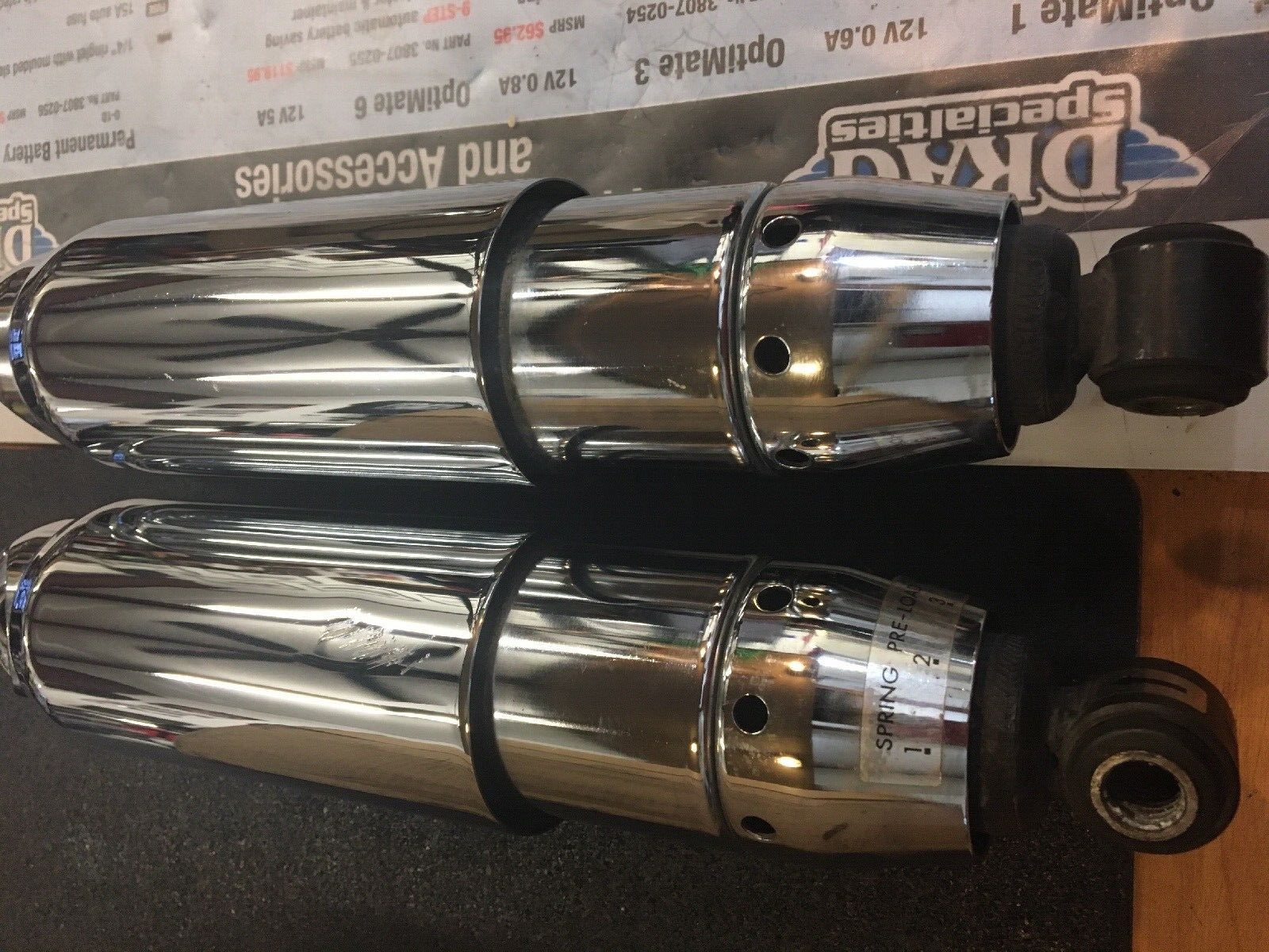 Harley Davidson Rear Chrome Covered Shocks #54619-08