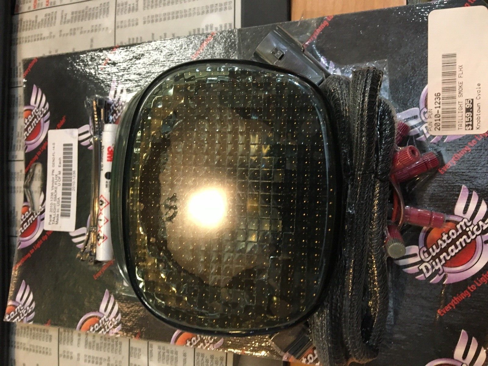 LED Low Profile Smoke Taillight #2010-1236 | Knobtown Cycle