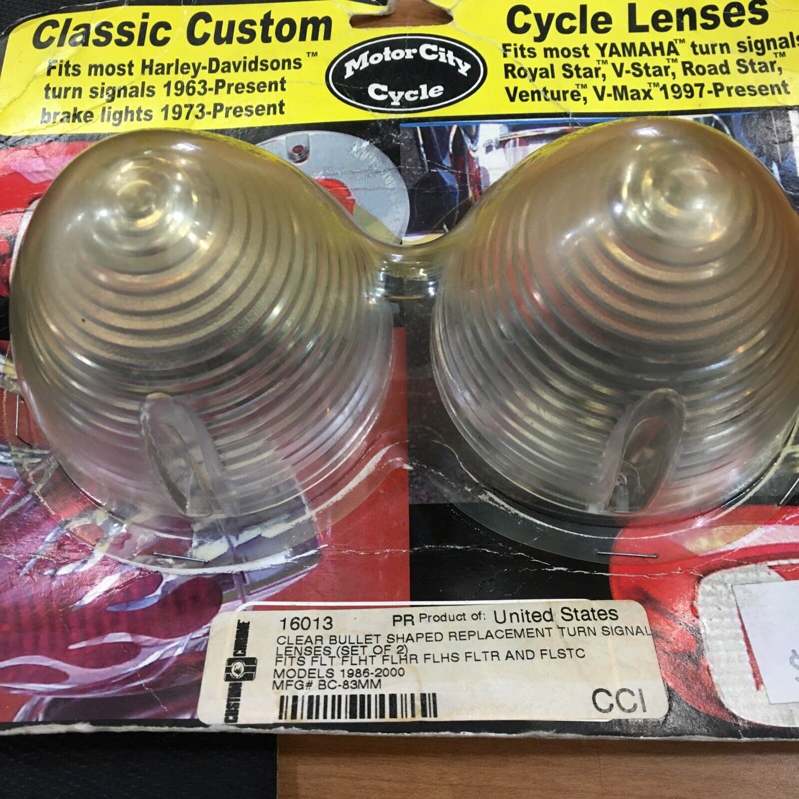 Clear Bullet style turn signal lenses #16013