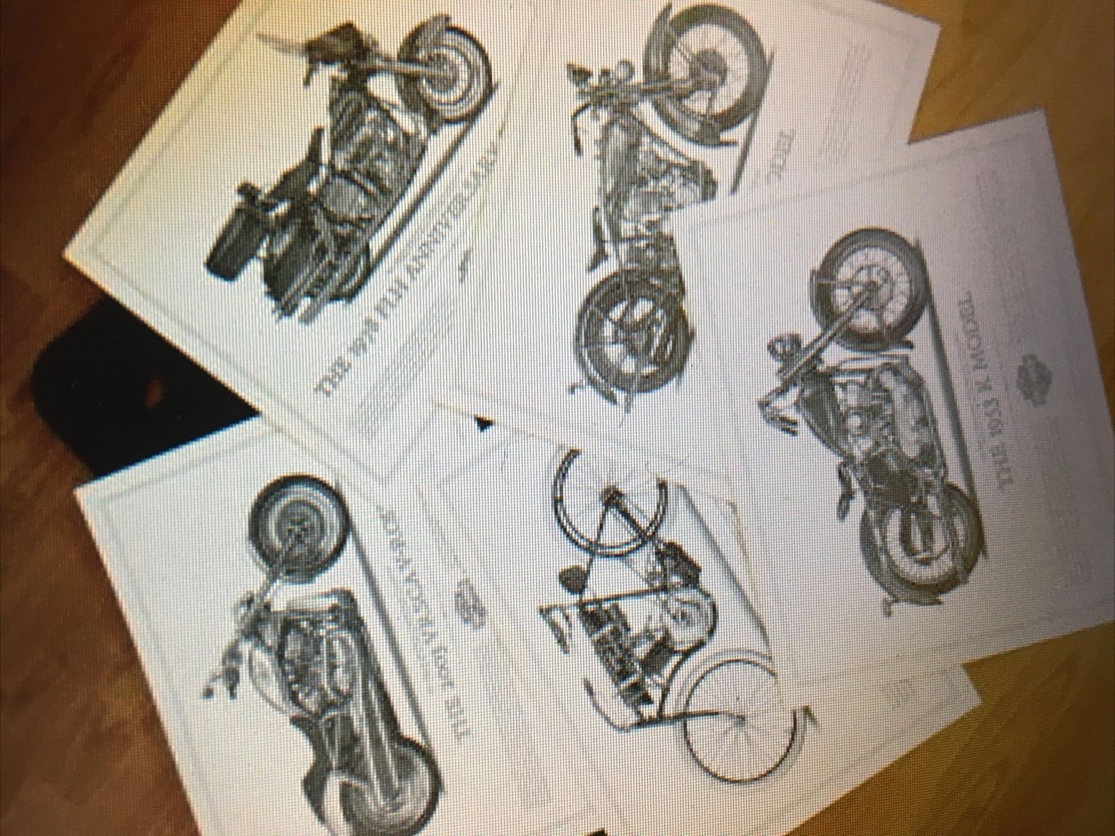 Harley Davidson Cornerstone Collection Prints 1903-2003