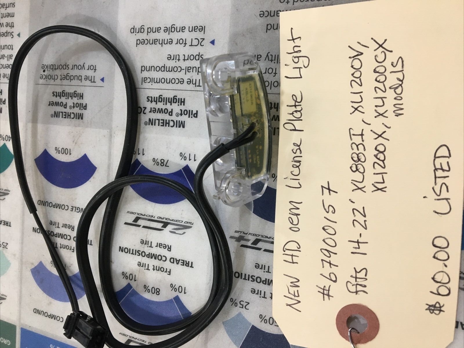 Harley Davidson oem License Plate Light #67900157