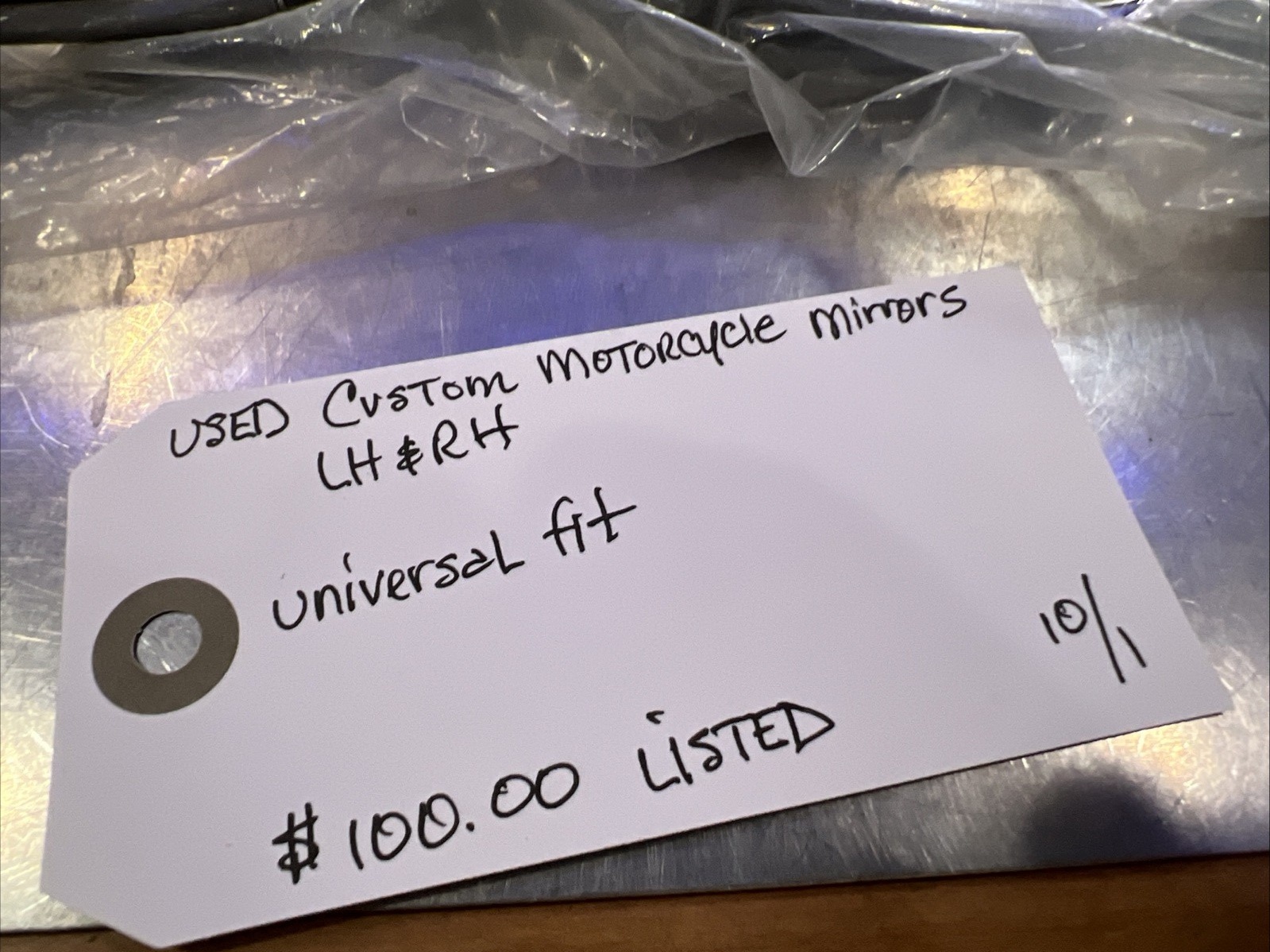 Custom Motorcycle Mirrors LH & RH | Knobtown Cycle