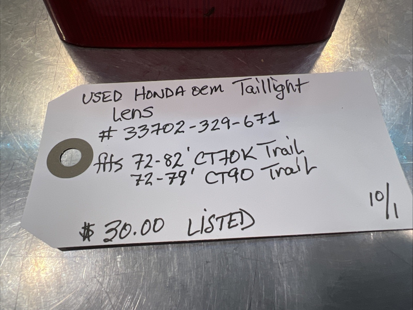 oem Taillight Lens #33702-329-671 | Knobtown Cycle