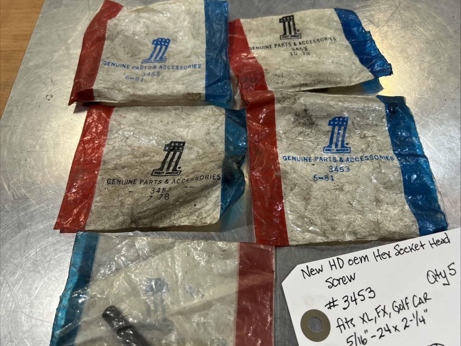 Harley Davidson oem Hex Socket Head Screw #3453