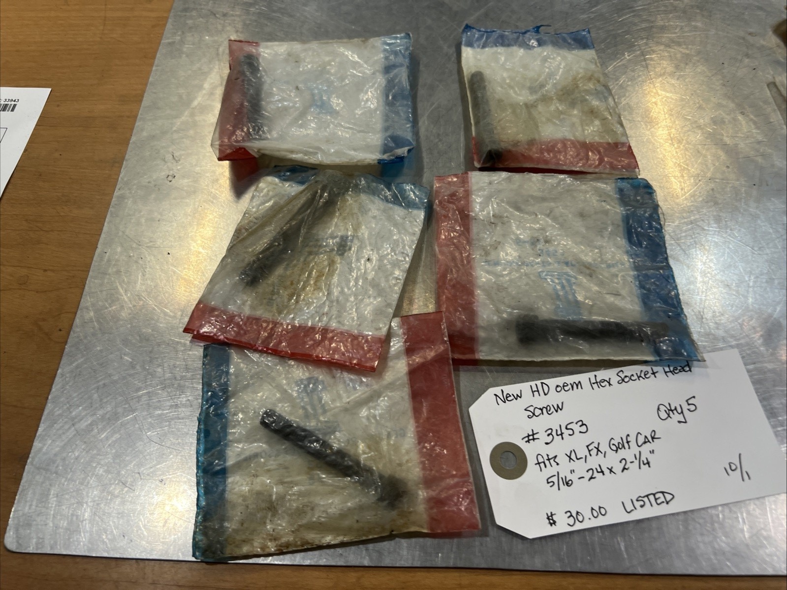 Harley Davidson oem Hex Socket Head Screw #3453