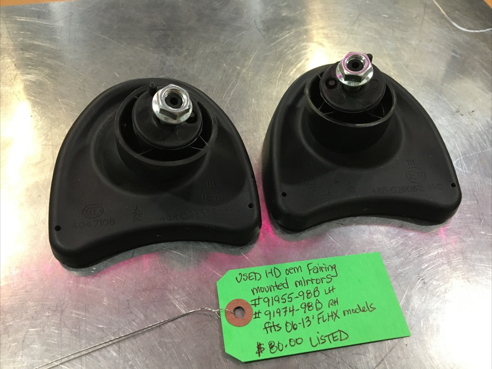 Harley Davidson oem Fairing Mounted Mirrors