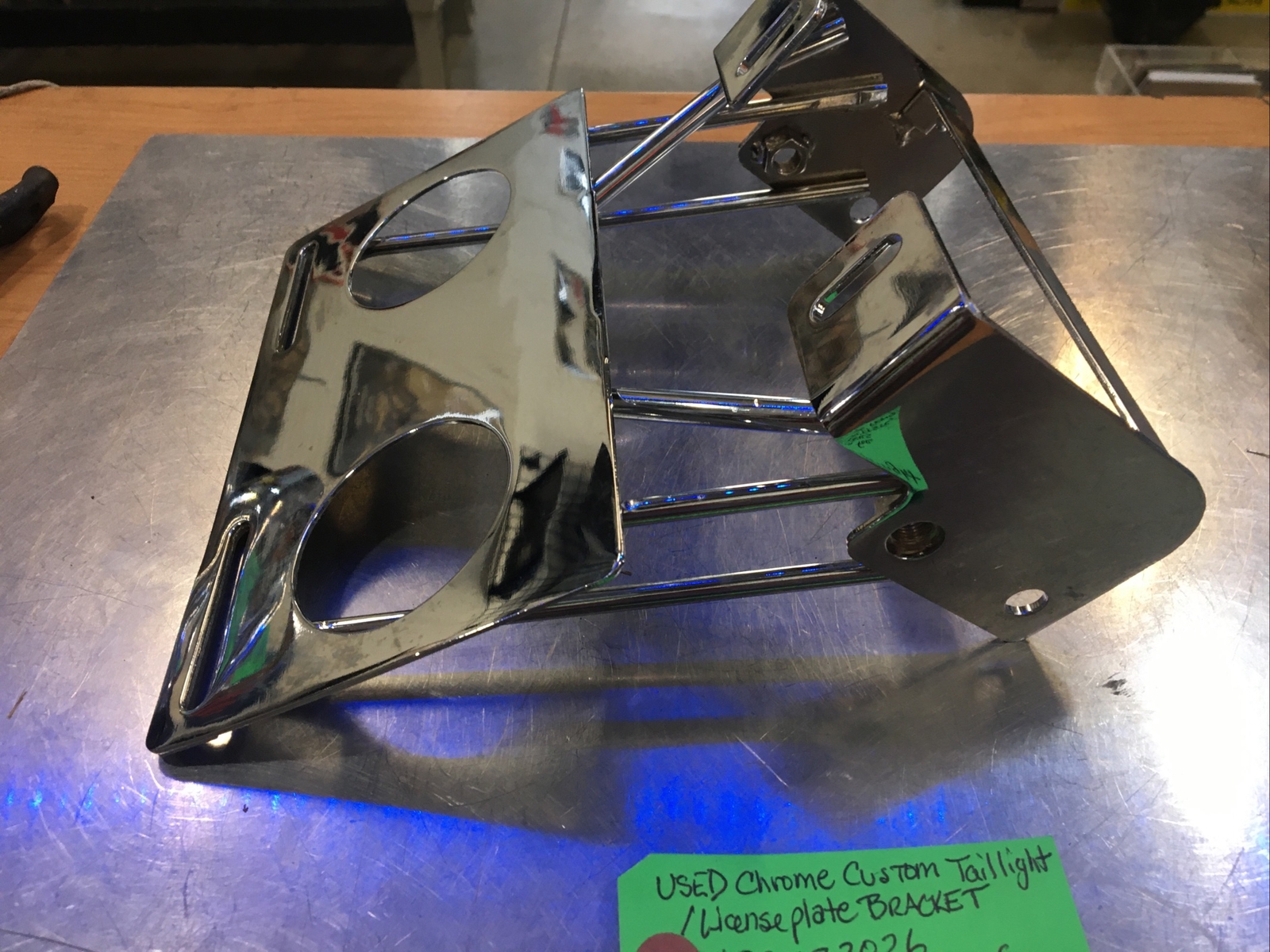 Chrome Custom Tailight/License Plate Bracket #DS-272026