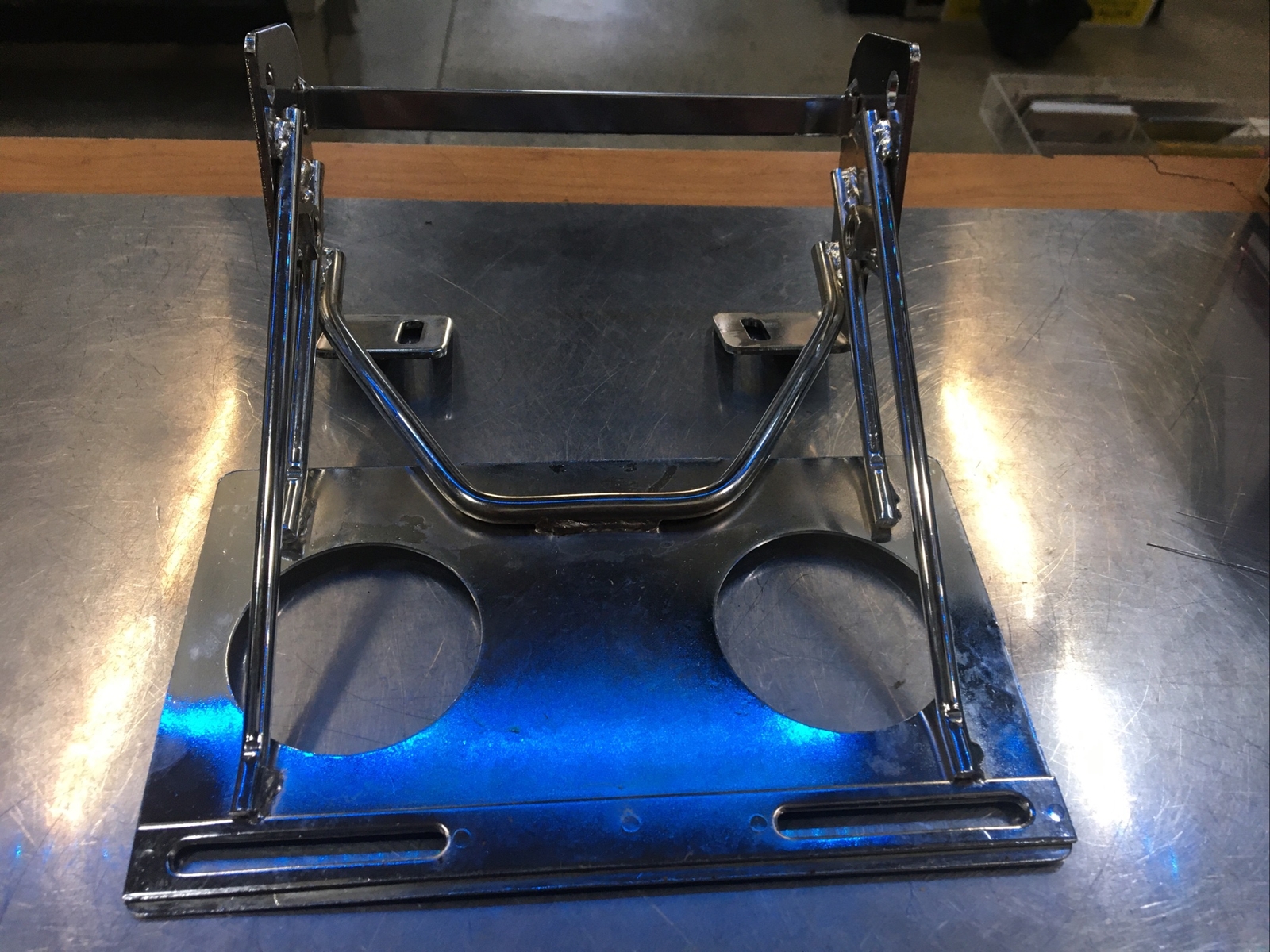 Chrome Custom Tailight/License Plate Bracket #DS-272026