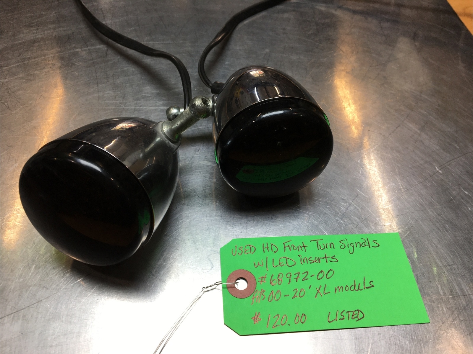 Harley Davidson Front Turn Signals W/LED Inserts #68972-00