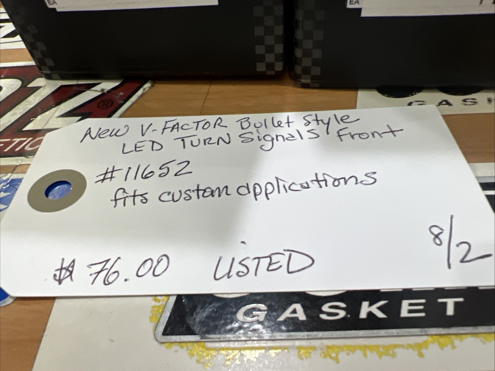 Bullet Style LED Turn Signals Front #11652 | Knobtown Cycle