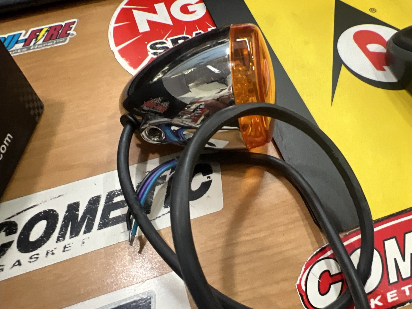 Bullet Style LED Turn Signals Front #11652 | Knobtown Cycle