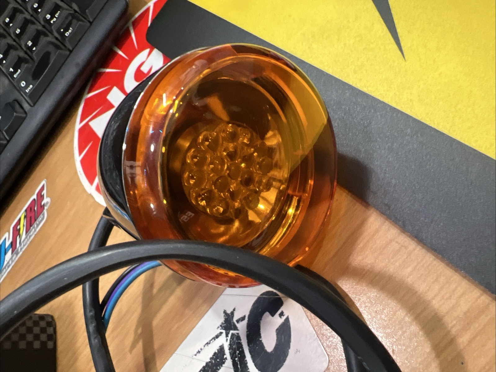 Bullet Style LED Turn Signals Front #11652 | Knobtown Cycle