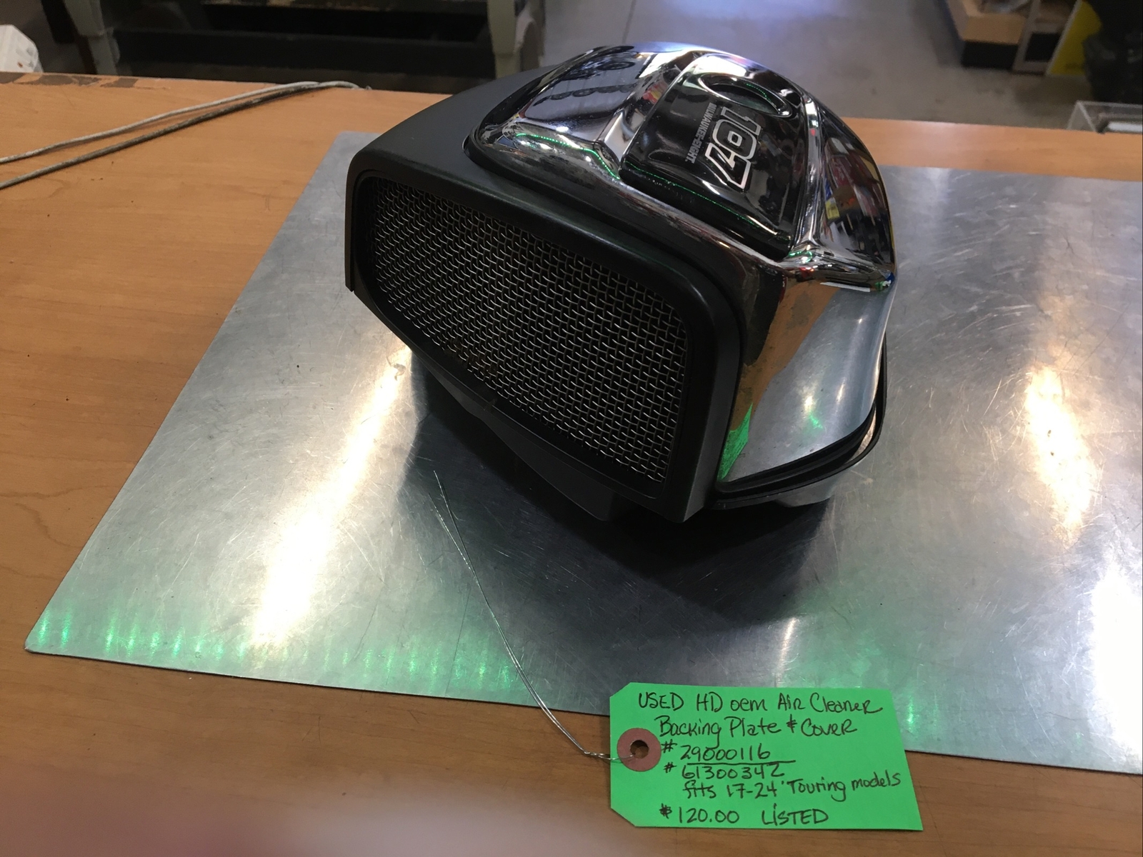 Harley Davidson oem Air Cleaner Backing Plate & Cover