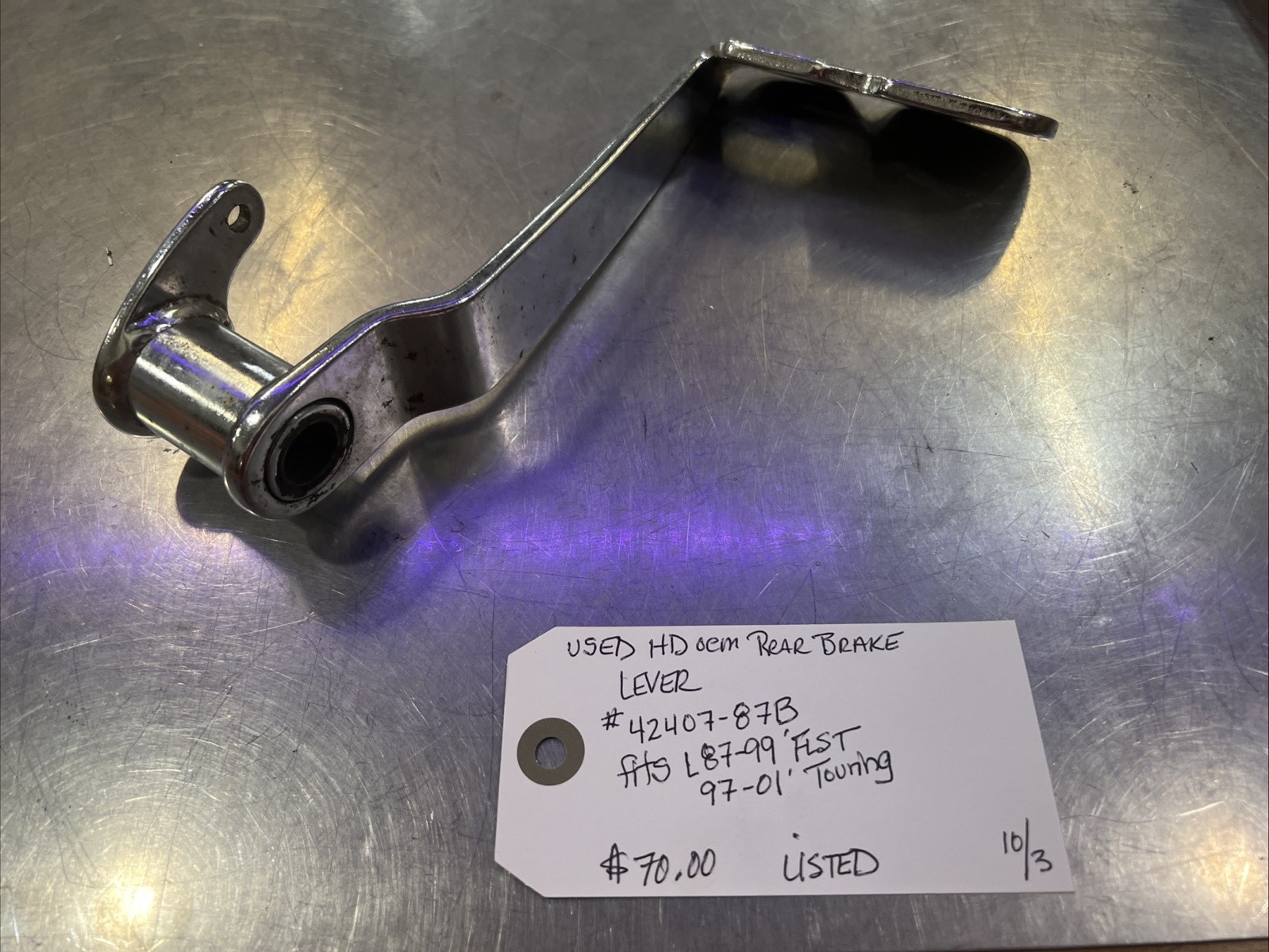 Harley Davidson oem Rear Brake Lever #42407-87B