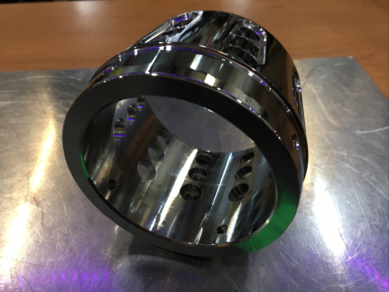 4” Exhaust Billet End Cap Chrome  | Knobtown Cycle