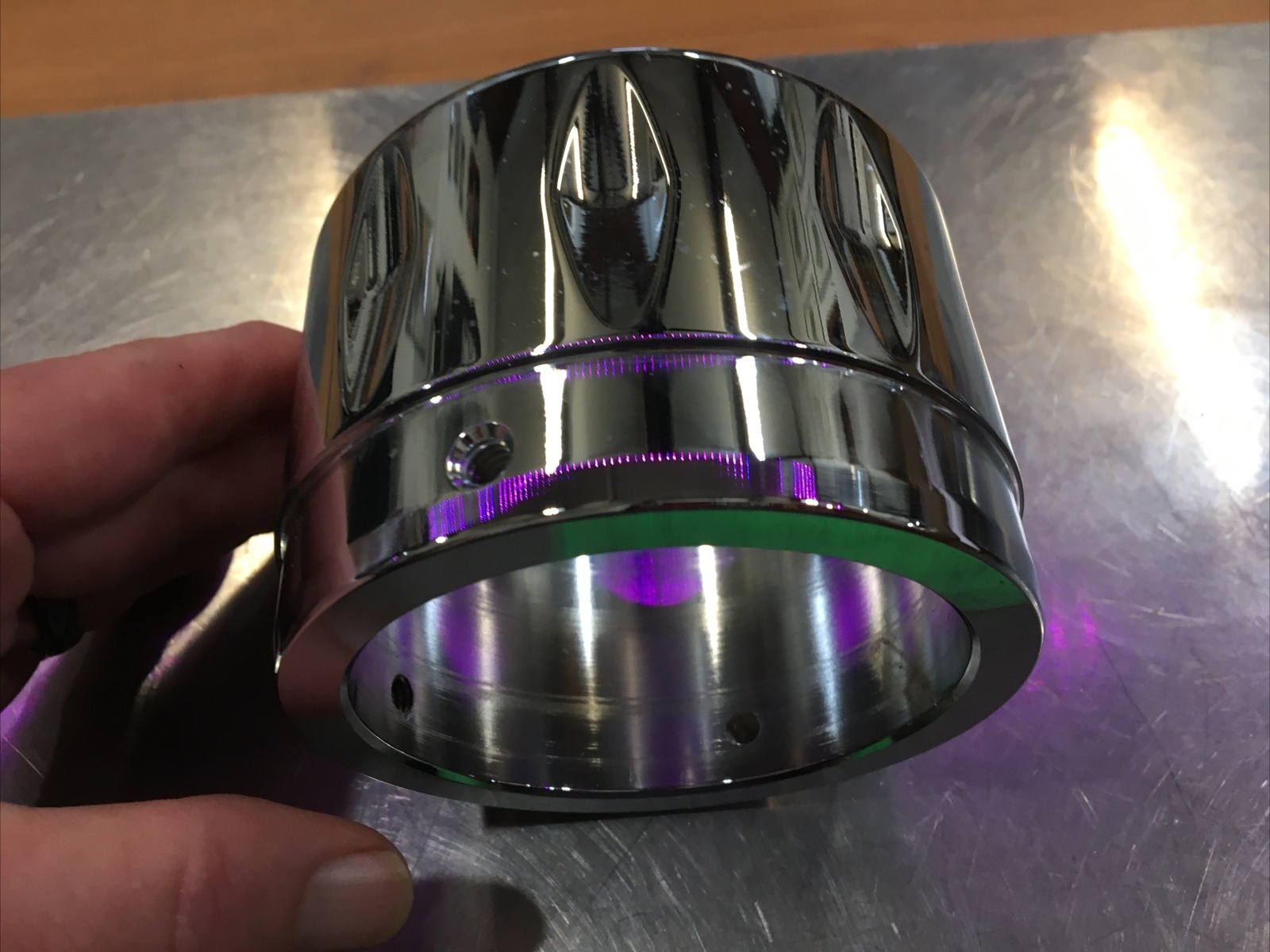 RCX Exhaust 4” Billet End Cap Rival Eclipse Chrome