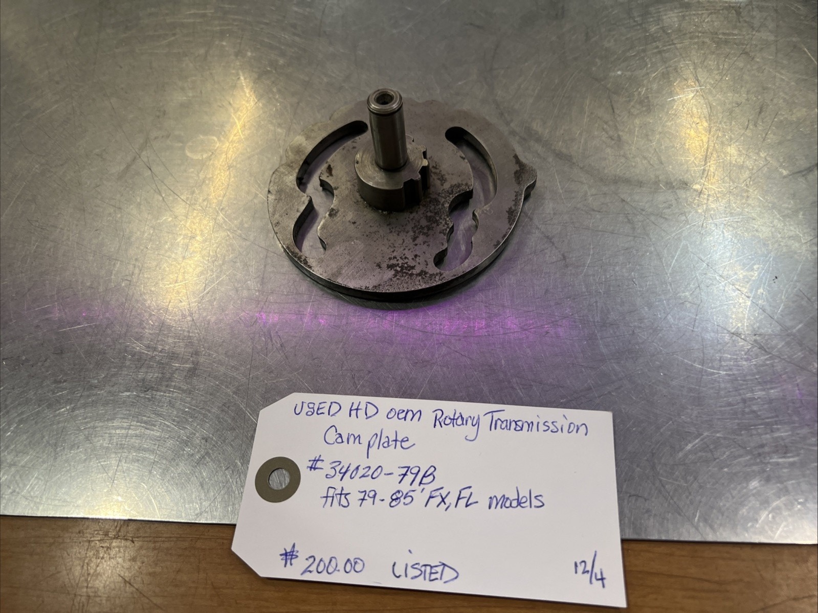 Harley Davidson oem Rotary Transmission Cam Plate #34020-79B